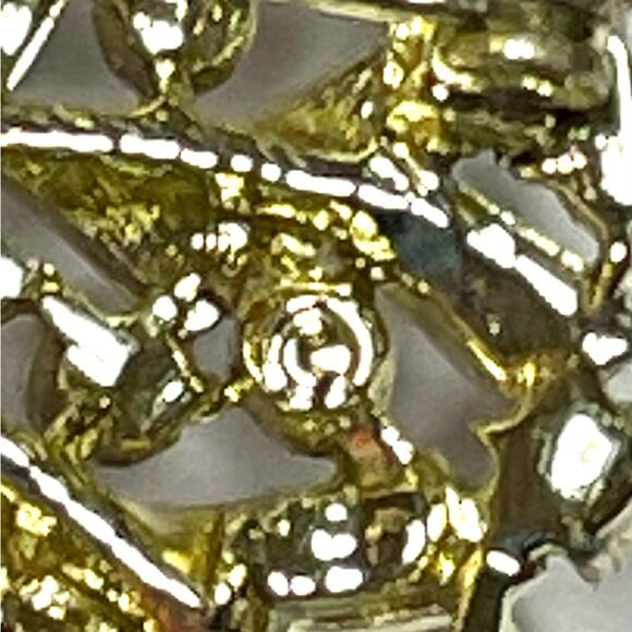 Vintage Brooch AB Red Rhinestone Vtg Estate Costume Jewelry signed Pin AU02 - Picture 5 of 6